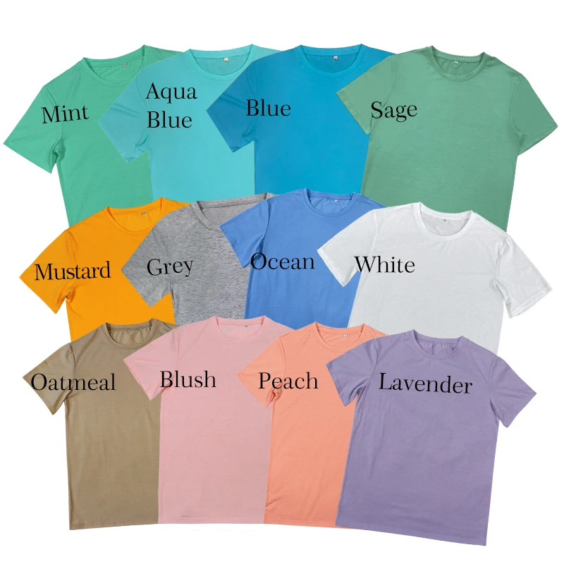 Sublimation Blanks Custom Unisex Promotion Tshirt Comfort Colors T