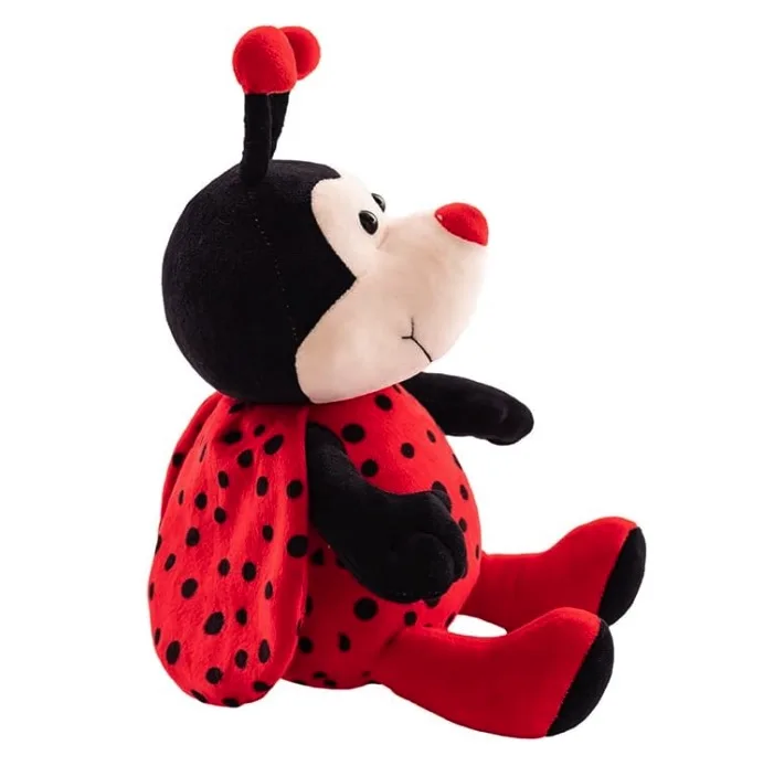 Cuddly Ladybug Plush Stuffed Toy Insect Ladybird Soft Toys Stuffed Ladybird Beetle Plushies Animal with Wings