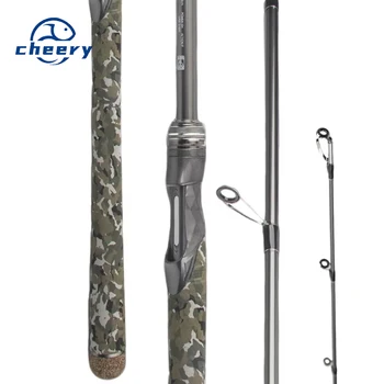 Fishing Rod Carbon XH Action Super Hard Straight Handle Long Throw Heavy Thunder Black Fish Lure Fishing for Lake Use – Hard Lure – view 2