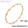Oval Rose Gold Tone