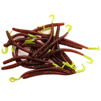 New Arrival Sinking Earthworm Stick Worm Soft Lure with Insert Worm Weight, Drop Shot Rig Bait for Pond Bass – Soft Lure – view 4