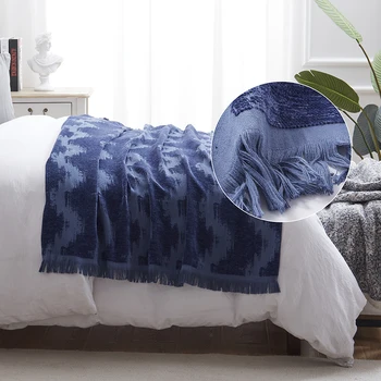 Hot Sale Super Soft Baby Blanket Double Layers Mink Blanket Minky Dot Chenille Sofa  Cover throw  Blanket