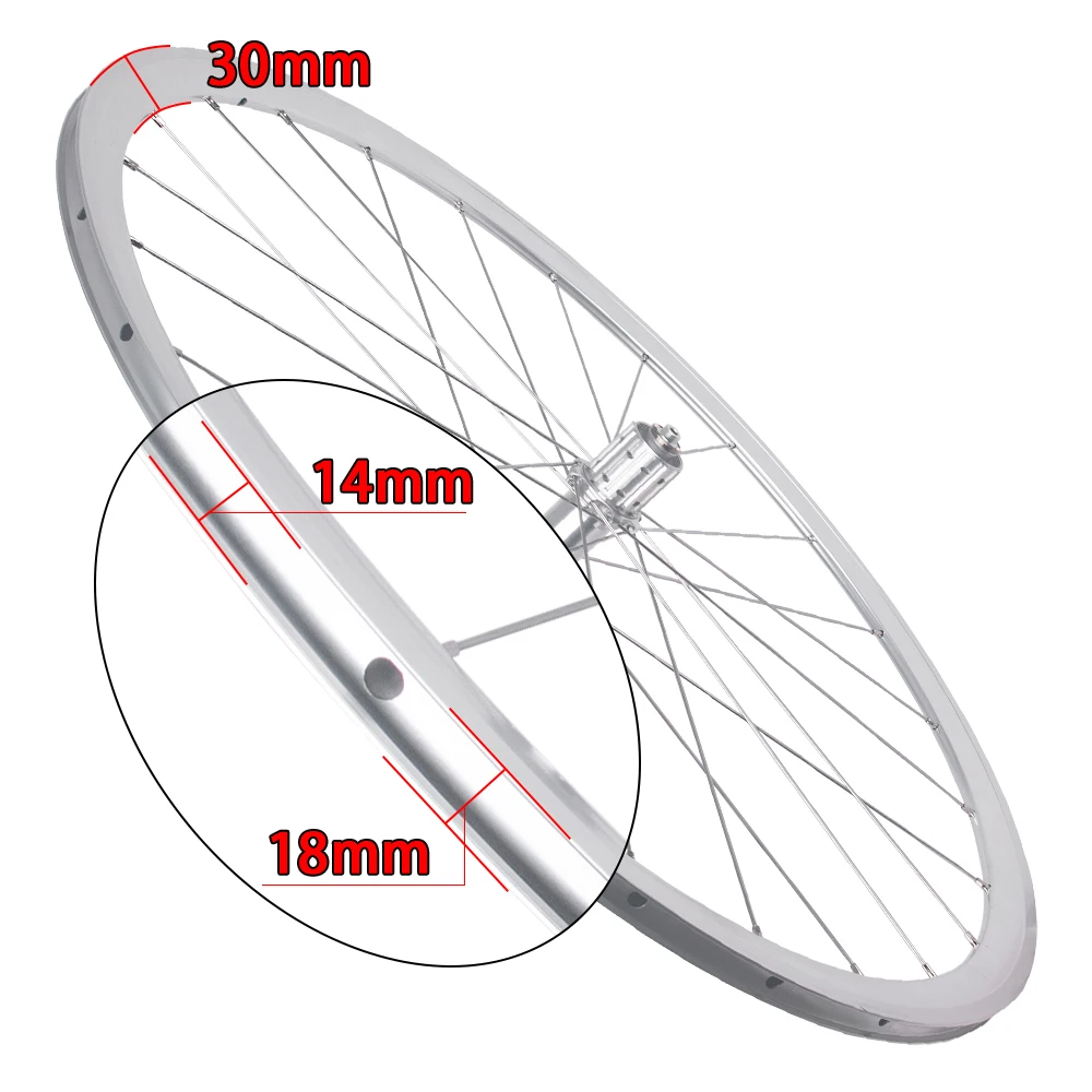 RUJIXU High-quality 700C Road Bicycle Wheelset Aluminum Alloy with