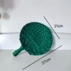 abanico de hojas de girasol verde pequeño 2127cm-mini anillo de cinturón
