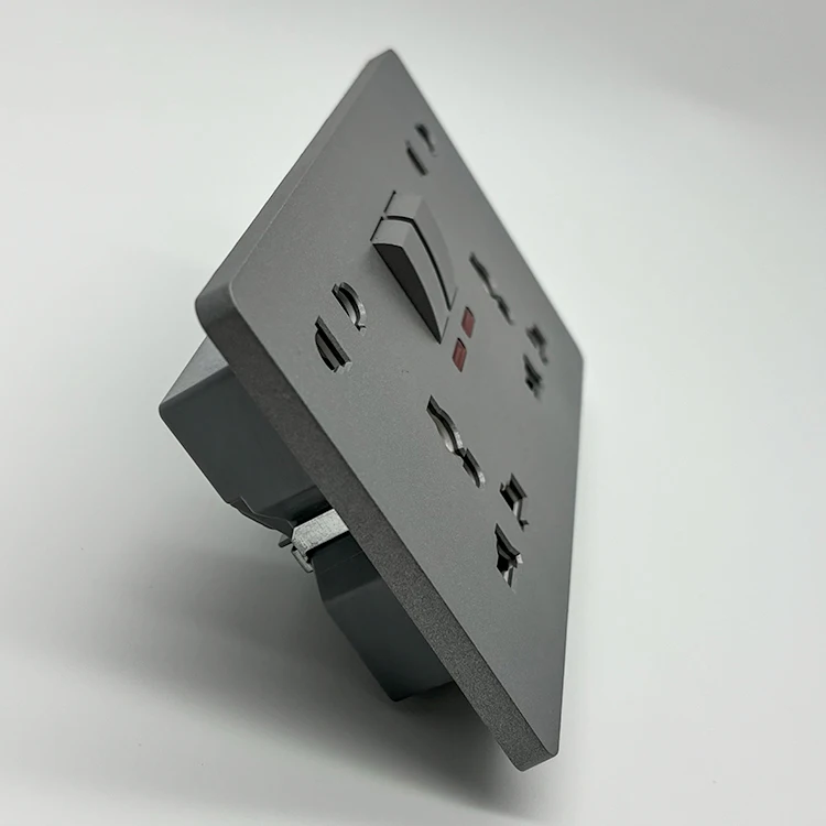 High Quality Double Switch Multi Plug and 16A Wall Socket With Switch Outlet Electric Light Switch Home Kitchen