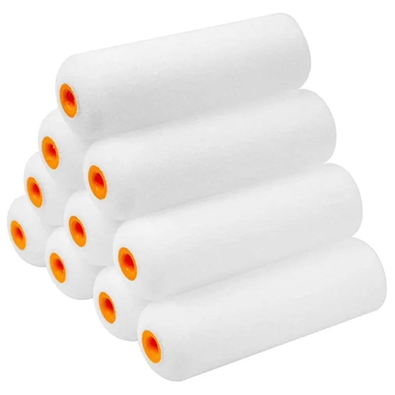 4 Inch Mini Foam Roller For Use With Solventborne Gloss Paints,Primers