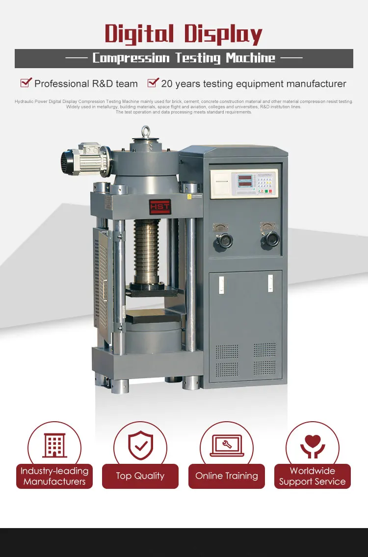 2000kn Digital Display Pressure Gauge Calibration Of Compression