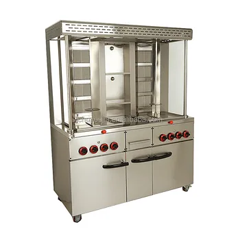 Turkey BBQ gyros shawarma,Vertical gas double head middle east grill for sale