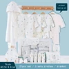 ensemble épais blanc et bleu 21 pièces