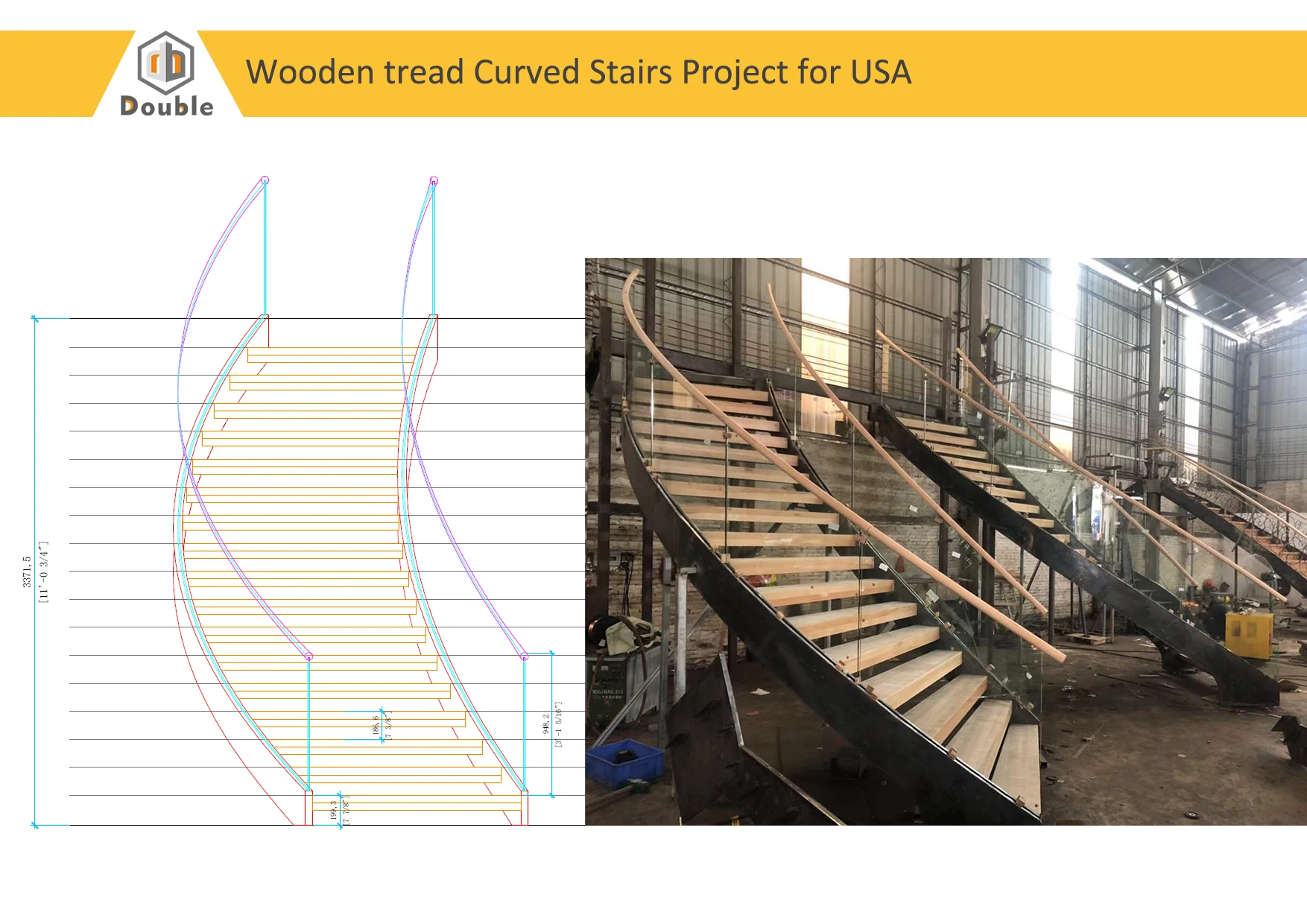 modern indoor granite steps golden stairs furniture villa apartment projects customized glass handrails metal curve staircase manufacture