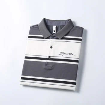 men's Polo collar button wholesale T-shirt  manufacturer cotton plain knit Polo shirt Men's
