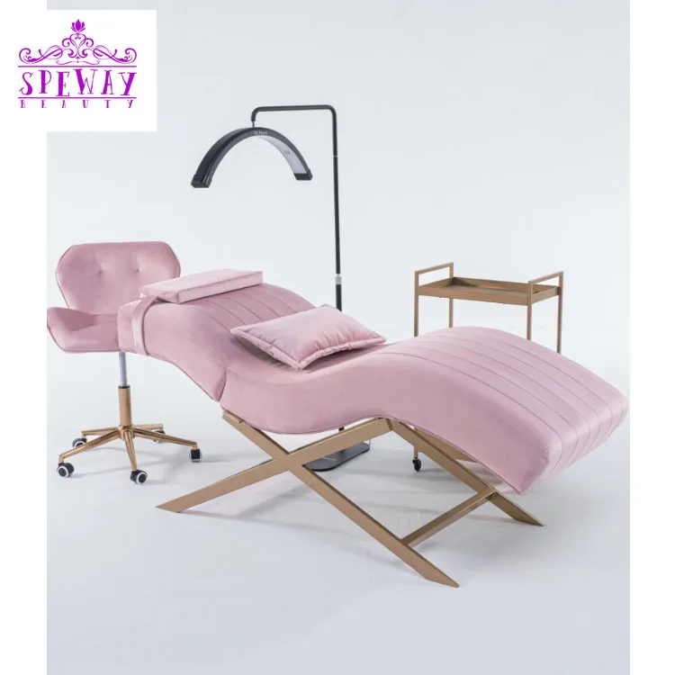 2024 New Arrival Modern Massage Table Spa Brown Velvet Beauty Salon   H387d83a0166f4a3482b1d37604b7b4d1K 