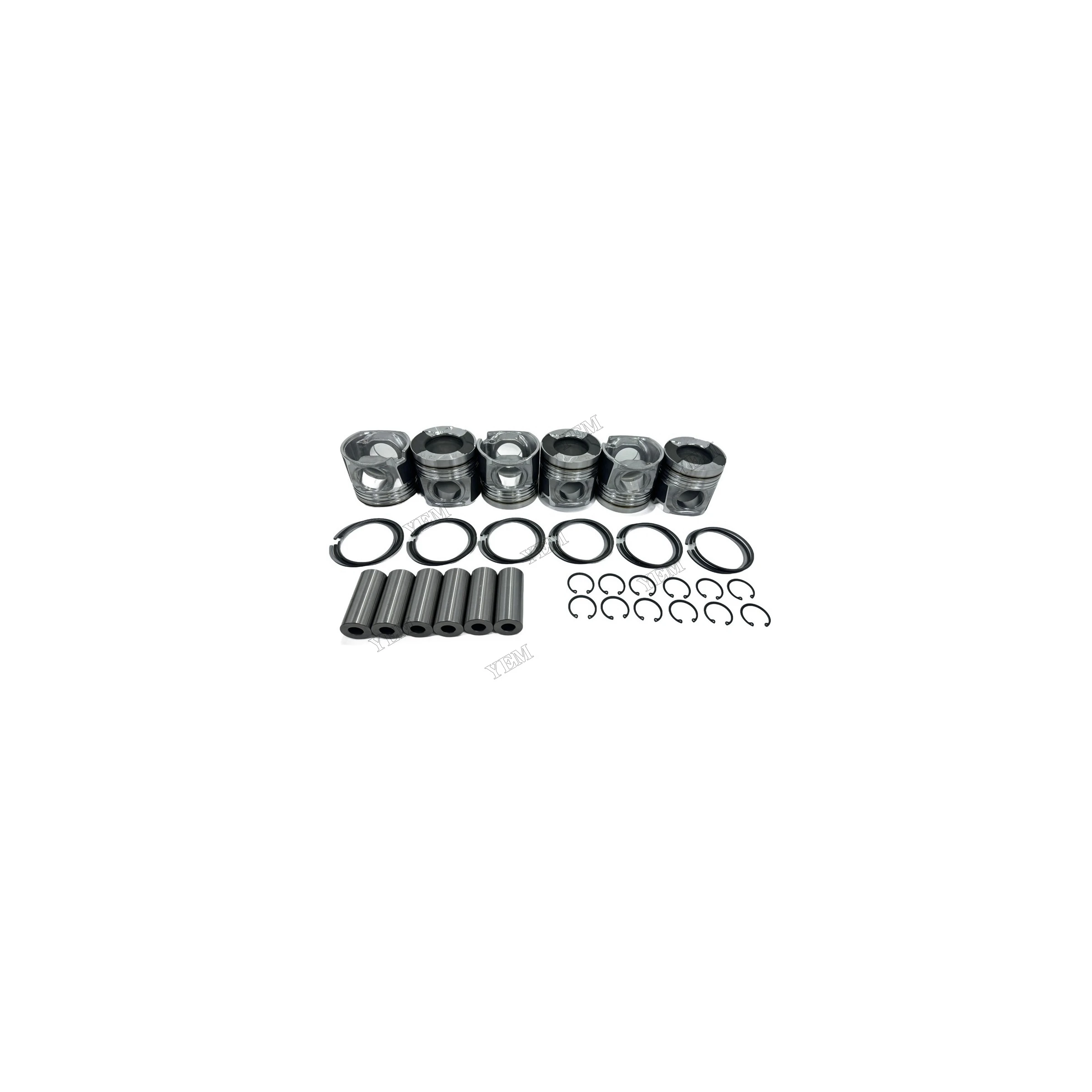 6UZ1 Engine Pistons Kit With Rings Set Fits for Isuzu Industrial Engine Parts