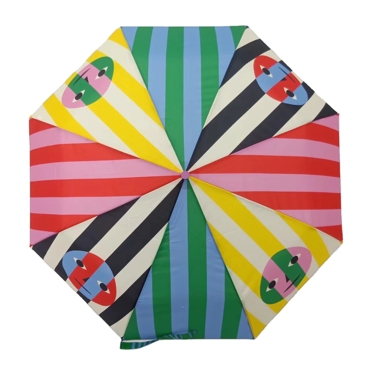 210T PG высокое качество супер дождь-устойчивый индивидуальный цвет цифровой печати 3 складной зонтик