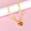 Goose yellow princess necklace