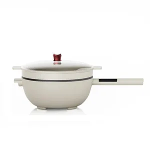 China Factory Direct Smart Electric Hotpot Single Flat Use Frying Pan and Steaming Pot for RV Outdoor Use