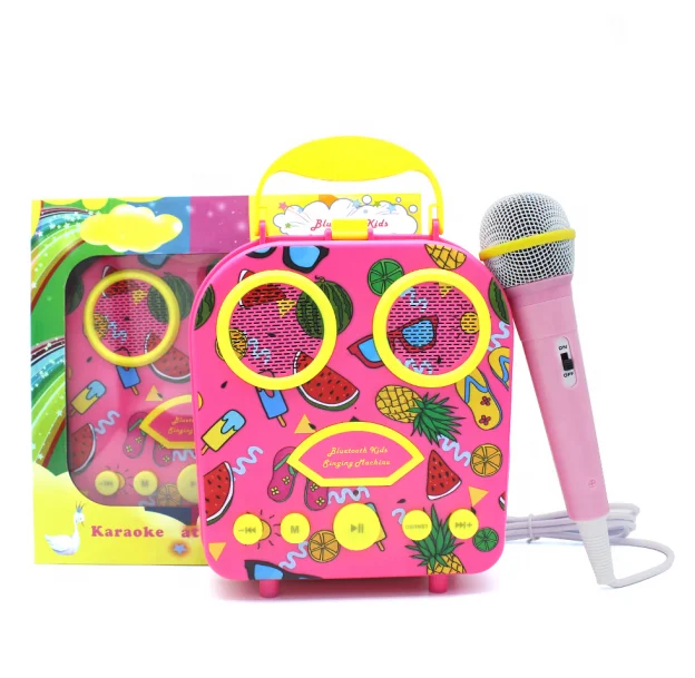 Детские пения караоке машины колонки для детей девочек игрушки экологический пластик портативный ручной