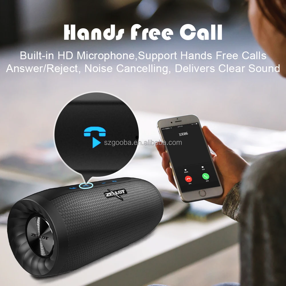 S16 Newest Super Bass Desktop Sports Handsfree Portable Waterproof Outdoor Mini True Wireless Speaker - ANKUX.COM