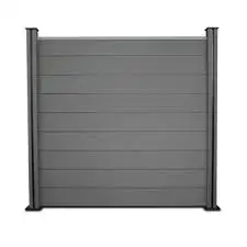 Quite Popular Wpc Fence Easy to Install Good Privacy Fencing Outdoor Garden Fence