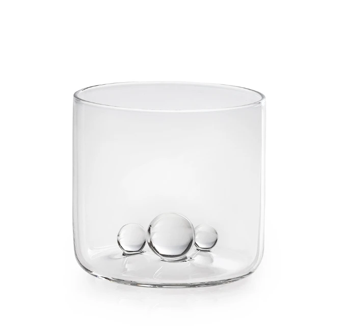 Оптовая продажа Заказные высокие боросиликатные прозрачные стеклянные кофейные чашки кружки с тремя шариками внутри