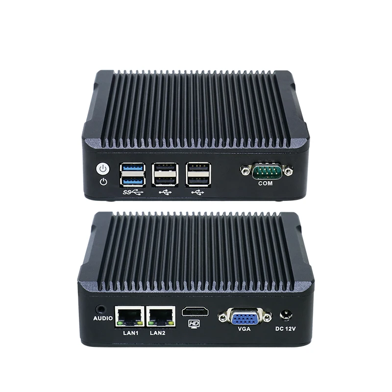 Portable Mini PC J1900 with Dual LAN Dual Display Support for US