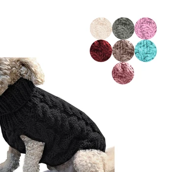 Winter Knitted Warm Polyester, Small Large Jumper Sweater Dogs Pet Clothing//
