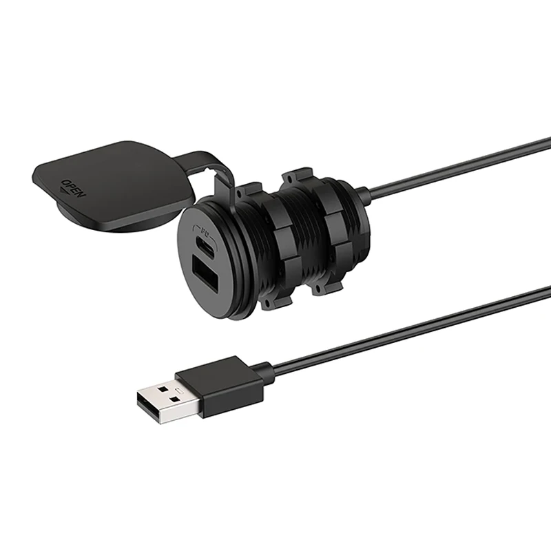 Chargeur de voiture USB Type-C avec Power Delivery 3.0, Android Auto  Passthrough PowerVolt 27W, port de tableau de bord