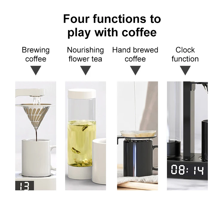 Electric Espresso Coffee Maker Oem 600w Drip Coffee Maker With Clock