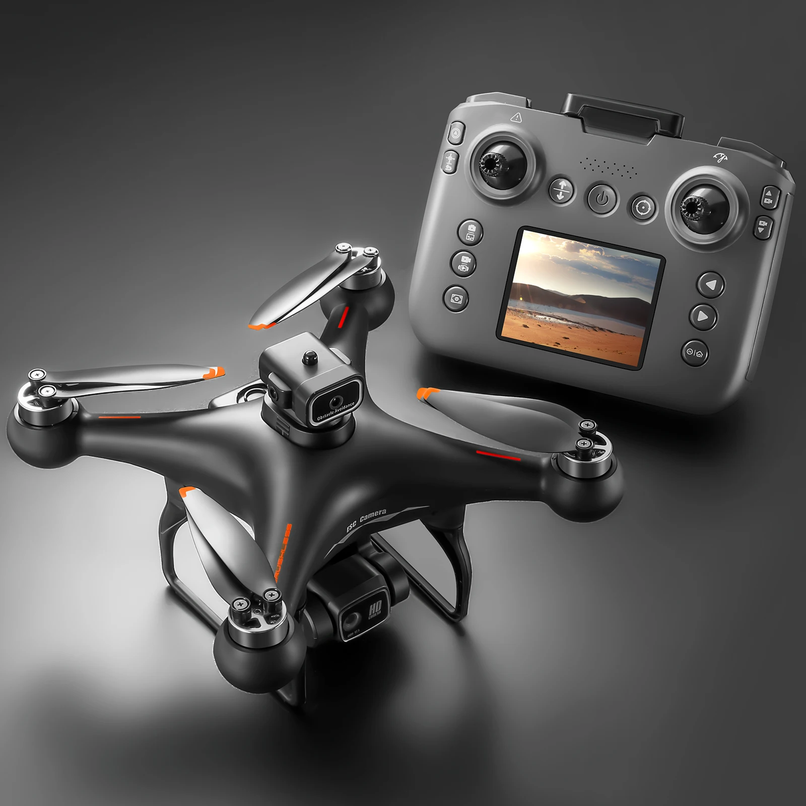 thumbnail image 2 of M66 MAX Drone With Cameras Obstacle Avoidance Brushless Folding Screen Remote Control Quadcopter RC Drone 2 of 14