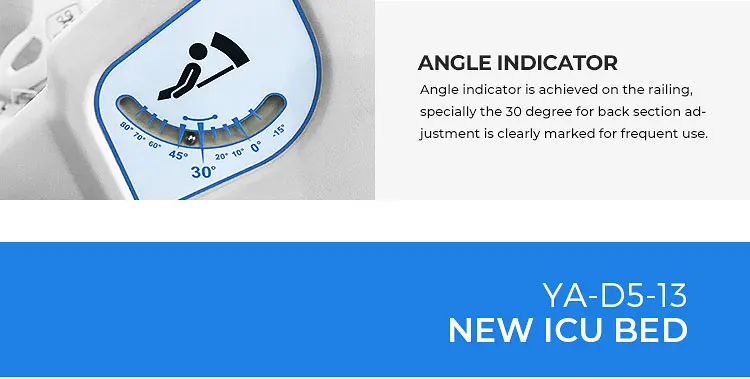 New Comfortable Patient Adjustable High End 5 Function Medical Equipment ICU Electric Luxury Hospital Bed