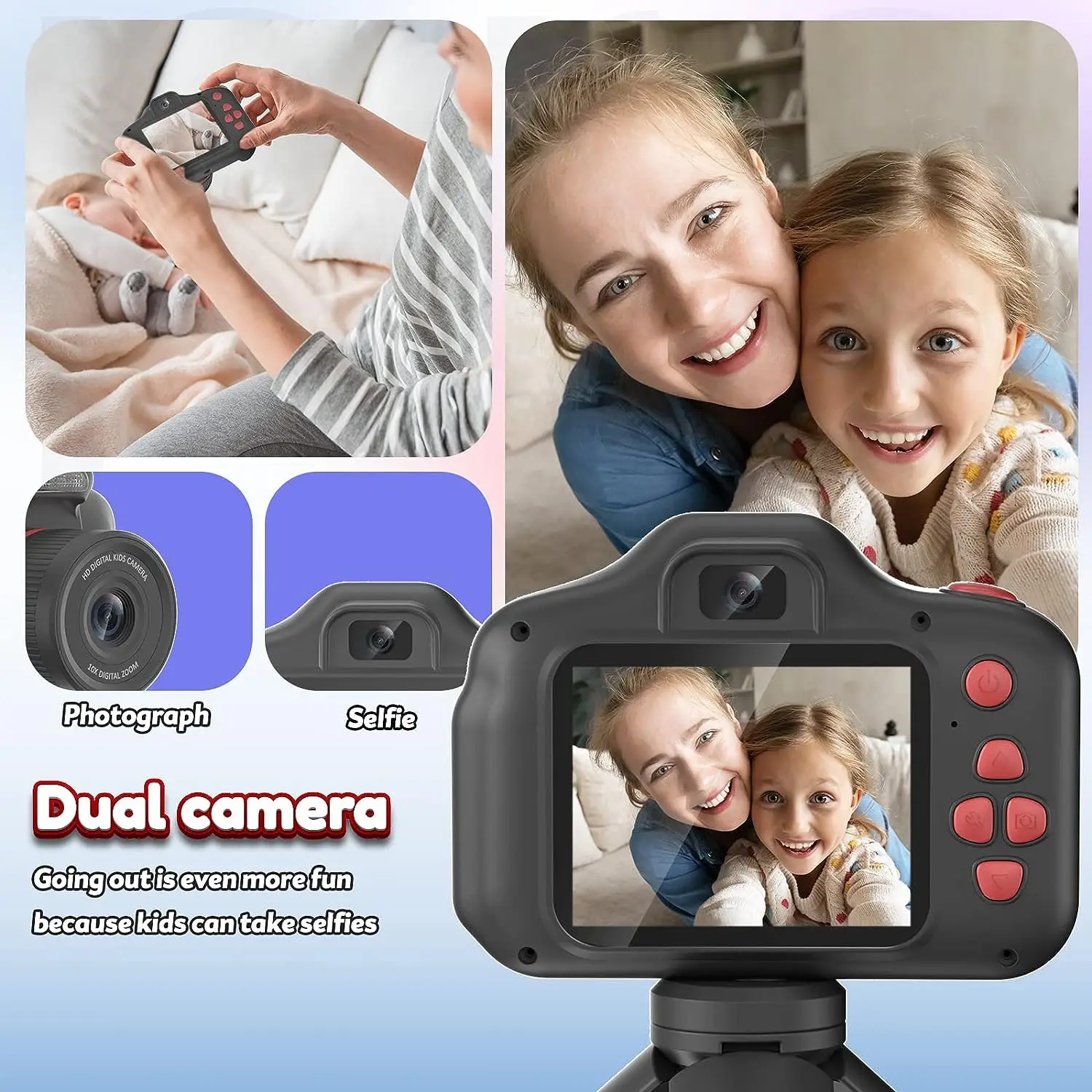 X2pro Mini HD SLR Digital Camera - 10X Zoom & 2.4