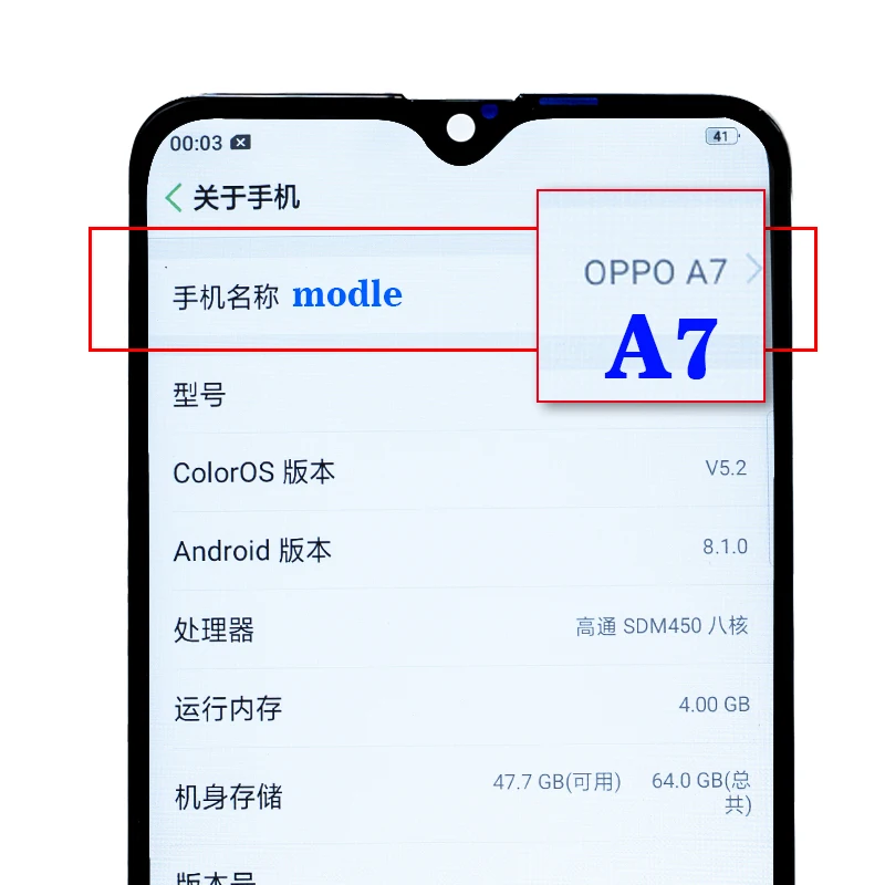 6.2 Per Oppo A5s Display LCD Touch Assemblea di Schermo di 6.2 Per Oppo A5s Display LCD Touch Assemblea di Schermo di