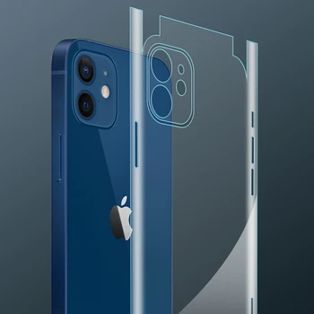 防水手指tpu膜全后盖皮肤贴纸适用于iphone 12 pro max