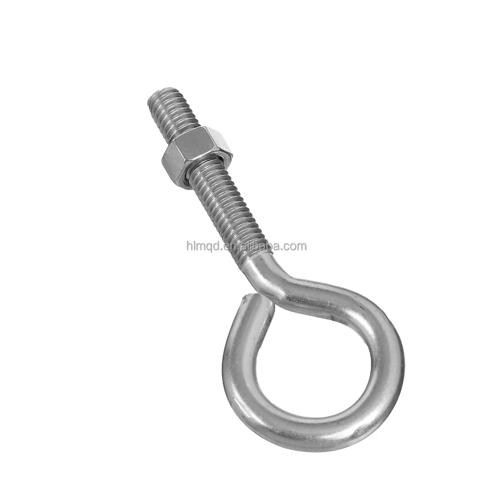 Hlm Stainless Steel Eyebolts Heavy Duty Eyebolts Threaded Eyebolts With Nuts And Washers Buy