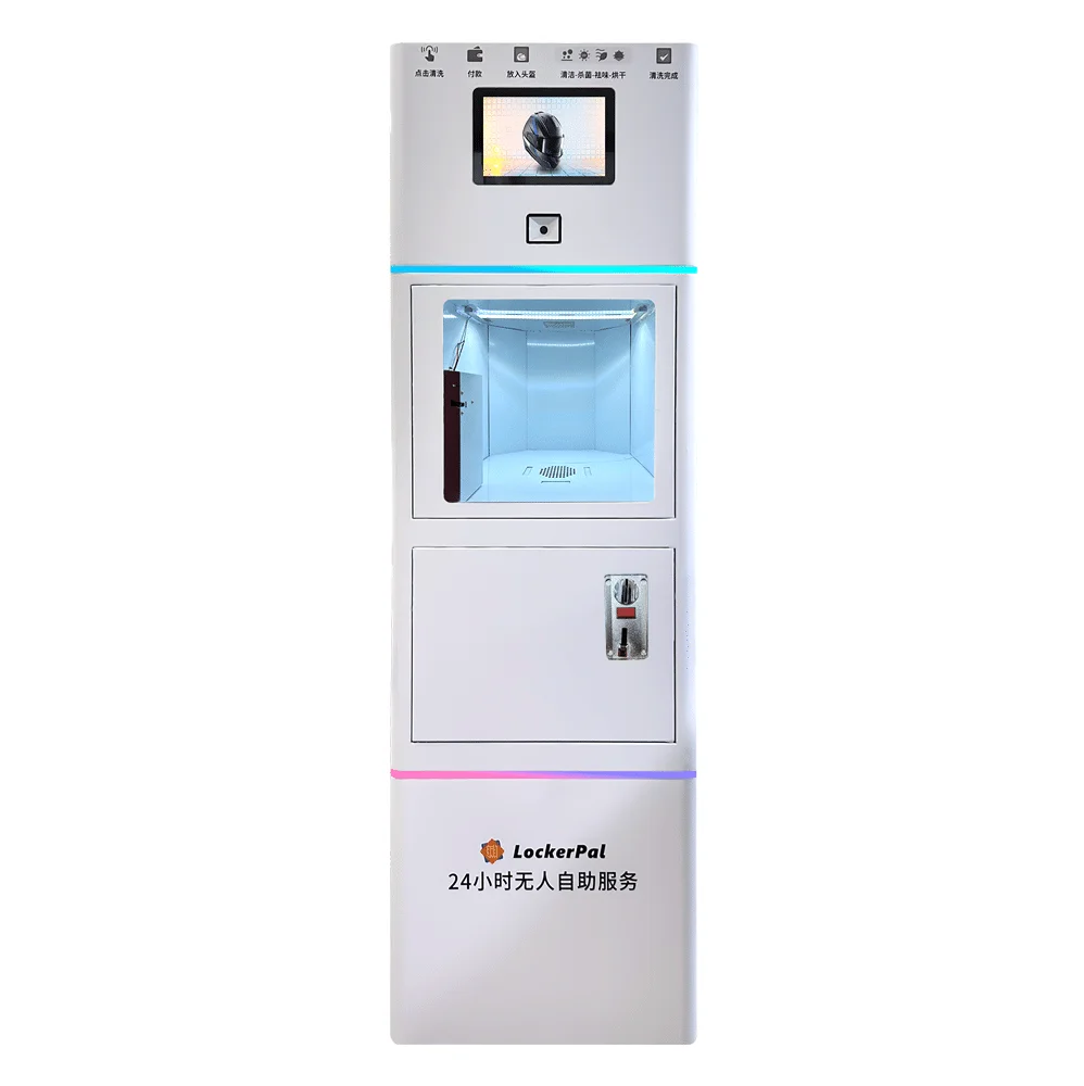 Smart Public Utility Locker Electronic Lock Recyclable Portable Design UV Sanitization Technology Tempered Glass Knock-Down