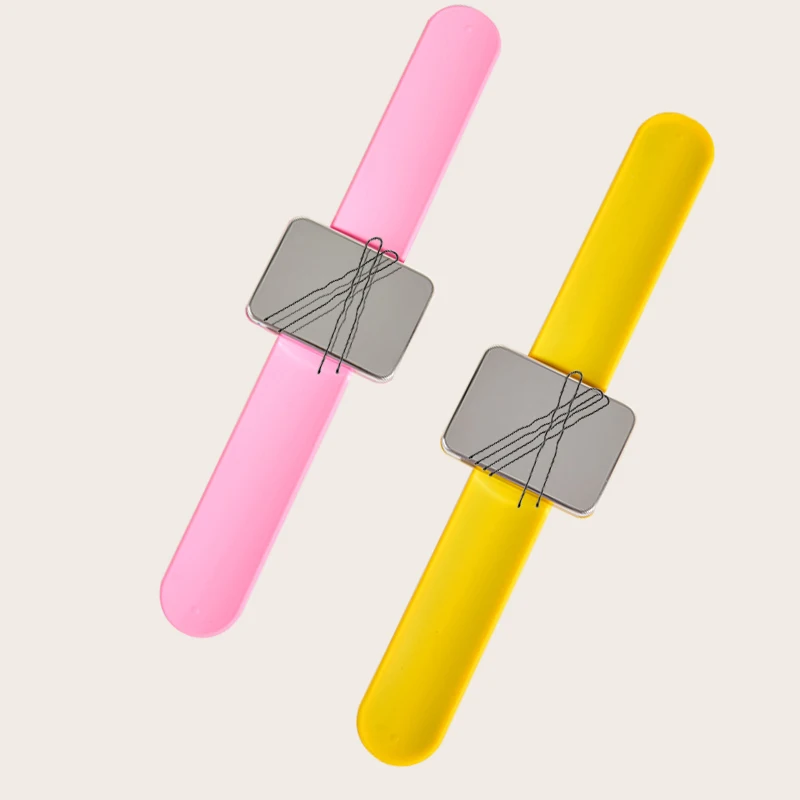 Wanmei Professional Pin Cushions Hairgrips Wrist Strap Belt Hair Style Maker Tools Silicone Hair Clip Holder Magnetic Wristband