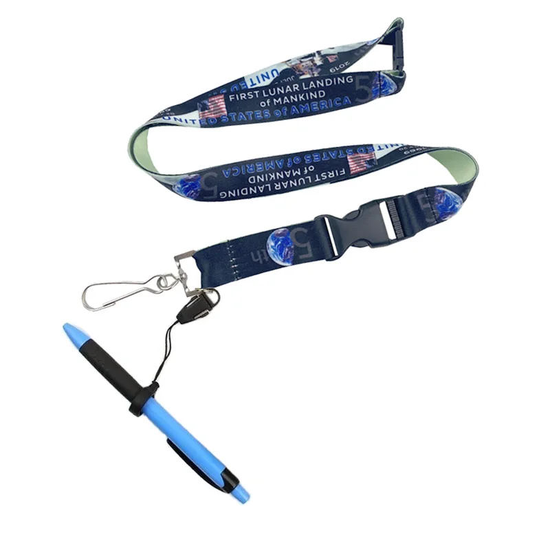 Low Price Custom Lanyards Pen Holder Lanyard With Rubber Silicone Ring