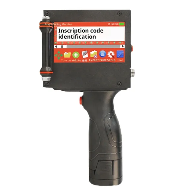 Handheld Automatic Electric Inkjet Printer Easy-to-Operate Coding Machine for Metal Packaging