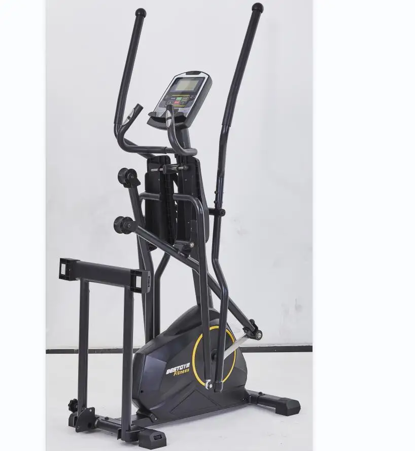 Factory Direct Sale Manual Adjustable Magnetic Resistance Body Shape Cross Trainer Folding Elliptical Machine Gym Bike Equipment