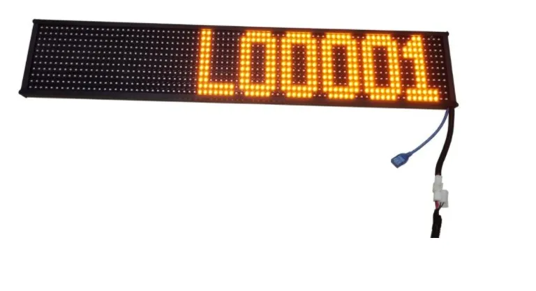 P10*P8 LED Display Board Yellow for Bus LED Screen Amber Color Led Module for  Bus Led Destination Display