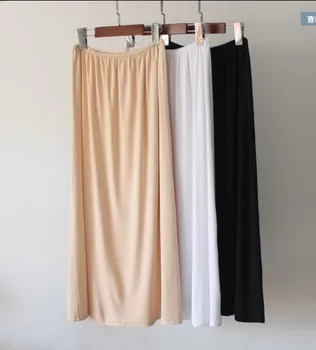 Summer fat women's large size anti penetration underskirt women's anti light petticoat thin low price skirt