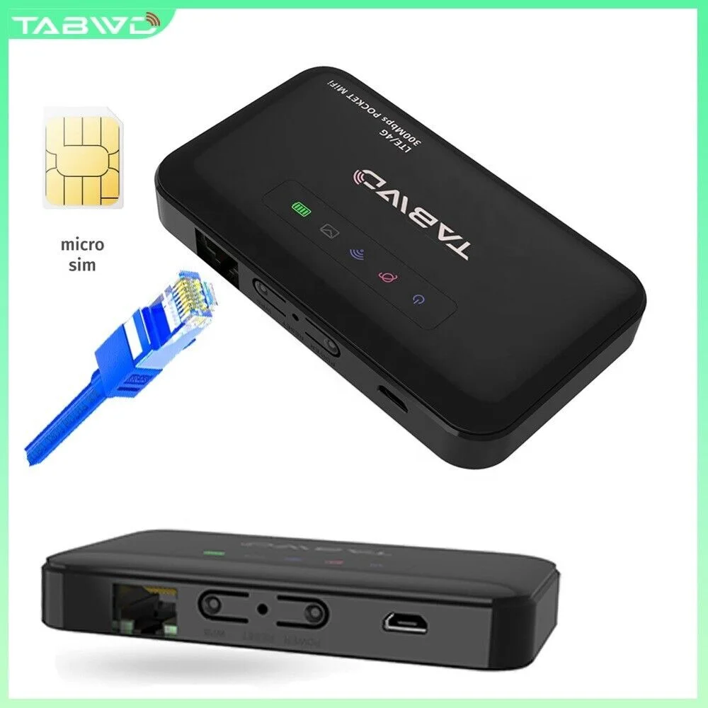 Universal 4G Sim Router TABWD E5885 4G LTE Pocket Wifi Mini Router with Ethernet Port 300Mbps VS MF6875