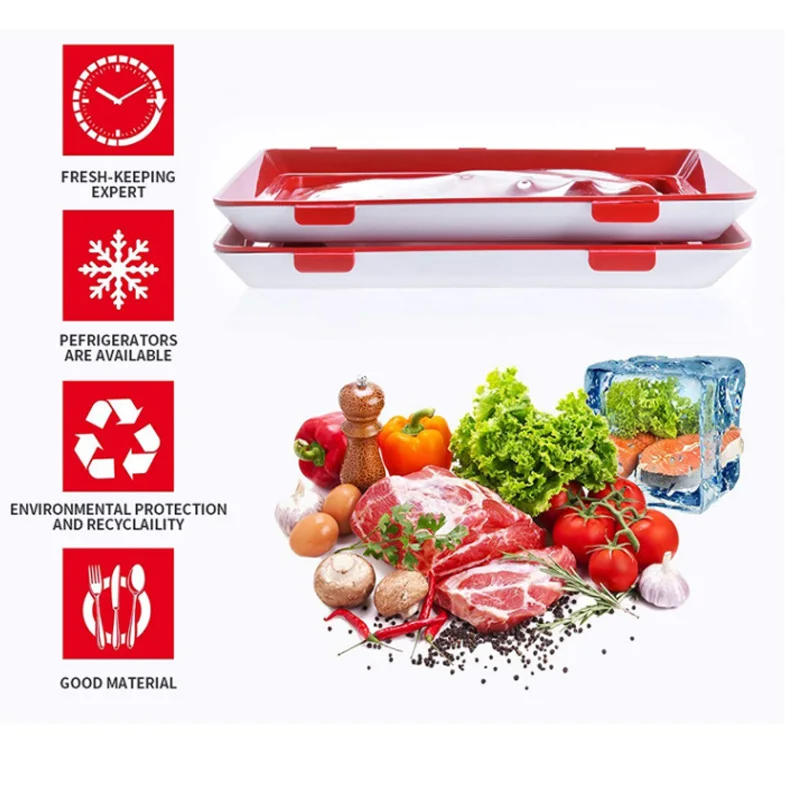 Food Plastic Preservation Tray Stackable Food Tray Reusable - Temu