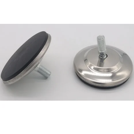 M6 M8 M10 Регулируемый самовыравнивающий станок для ножек мебели Поворотный и фиксированный стальной пластиковый цинковый нивелир