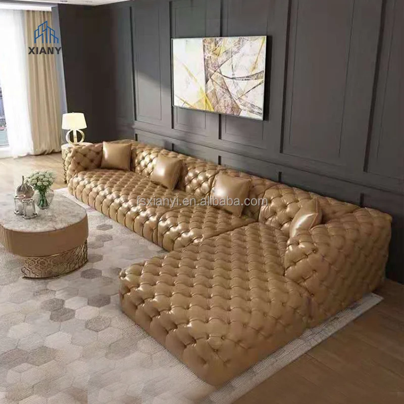 The Latest Design Chesterfield Luxury Sofa Sets Living Room Furniture