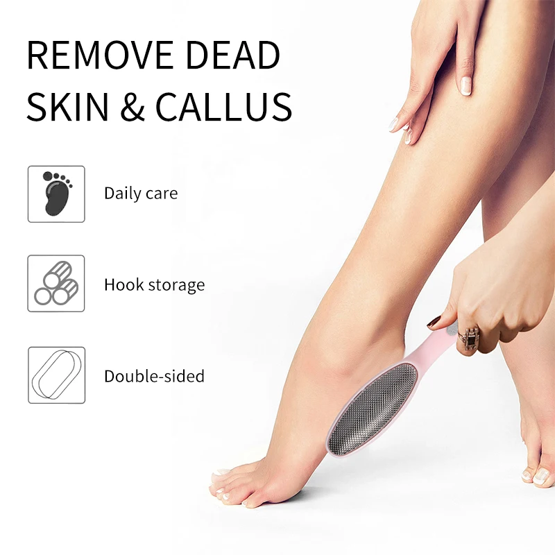 LMLTOP Stainless Steel Pedicure Callus Remover Dead Skin File C0315 Wholesale Foot Care Tools