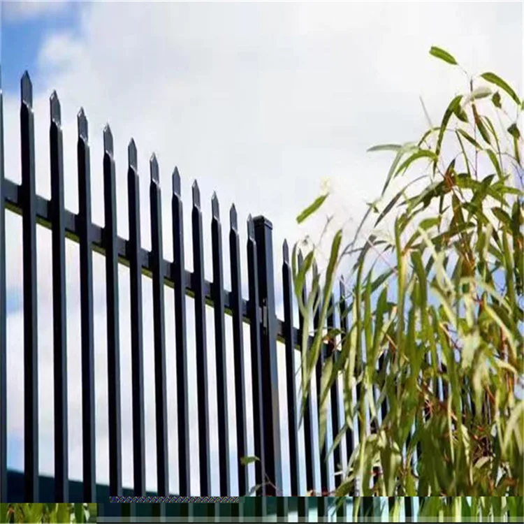 Pvc Black Coated Corrosion Resistance Wrought Iron Fence For Park Fence