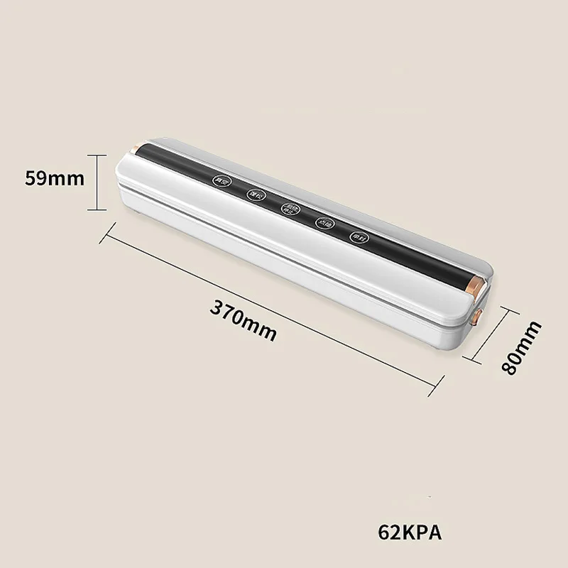 Portable Mini Vertical Automatic Food Sealing USB Battery Rechargeable Wireless Vacuum Sealer Machine