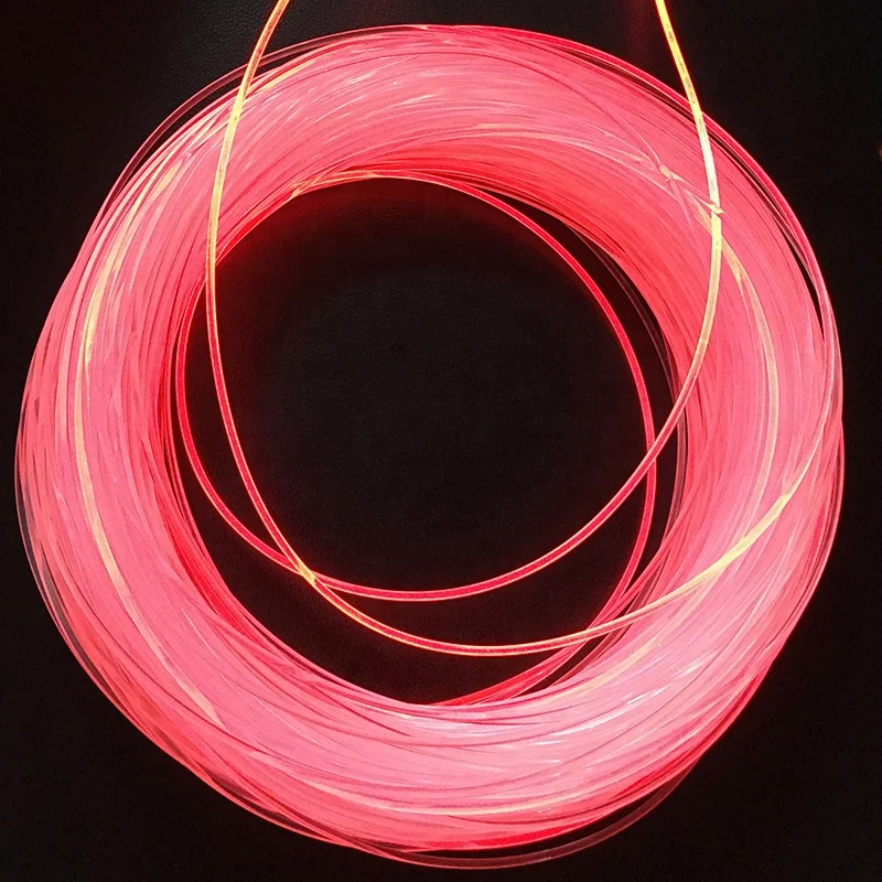 6 мм боковое светящееся оптоволокно для украшения освещения бассейна