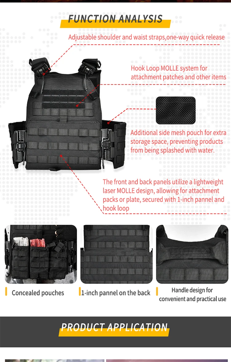 Factory Custom Oxford Fabric Detachable Outdoor Workout Combat Training